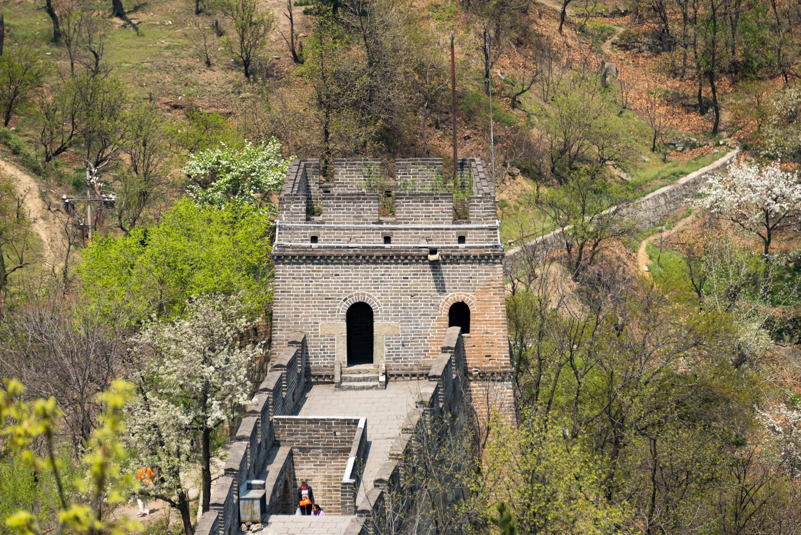 Walking the restored wall at Mutianyu